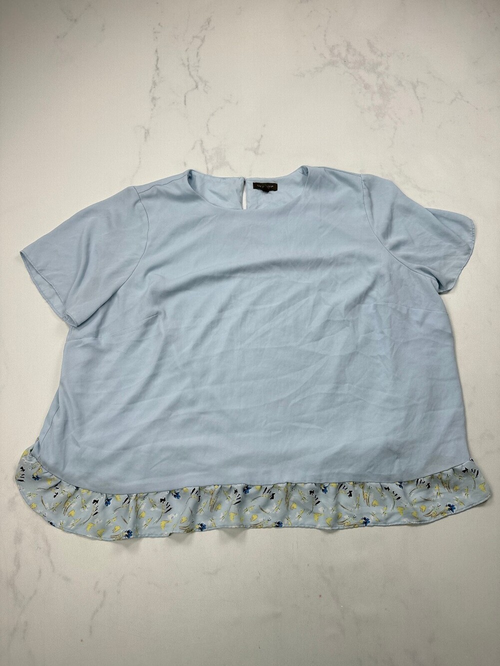 The Limited Blouse Light Blue 90s Classic Style - Womens 3X
